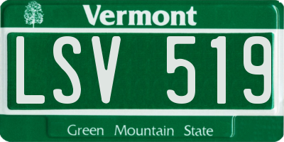 VT license plate LSV519