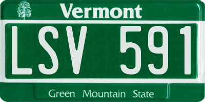 VT license plate LSV591