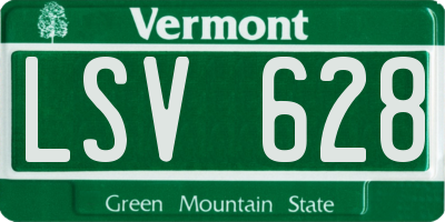 VT license plate LSV628
