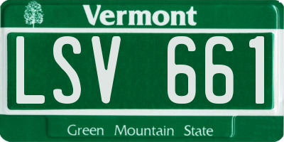 VT license plate LSV661
