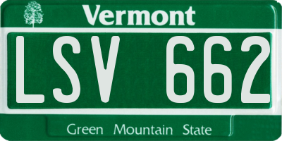 VT license plate LSV662