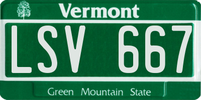 VT license plate LSV667