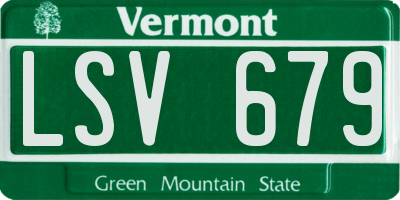 VT license plate LSV679