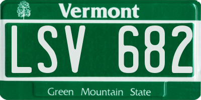 VT license plate LSV682