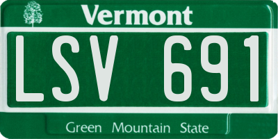 VT license plate LSV691