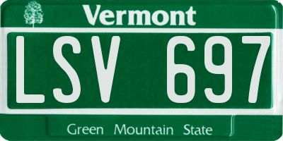 VT license plate LSV697