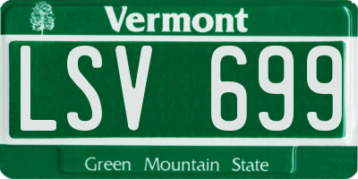 VT license plate LSV699