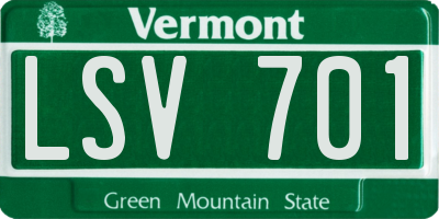 VT license plate LSV701