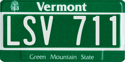 VT license plate LSV711