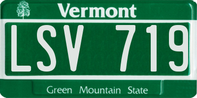 VT license plate LSV719