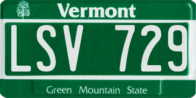 VT license plate LSV729