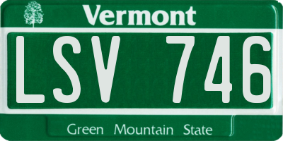 VT license plate LSV746