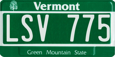 VT license plate LSV775