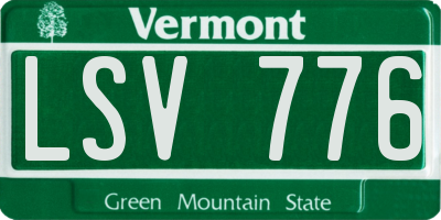 VT license plate LSV776