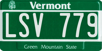 VT license plate LSV779