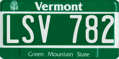 VT license plate LSV782