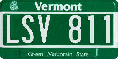 VT license plate LSV811