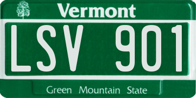VT license plate LSV901