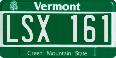 VT license plate LSX161