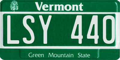 VT license plate LSY440