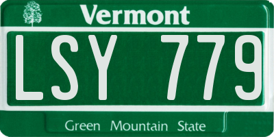 VT license plate LSY779