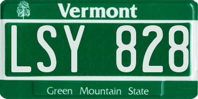 VT license plate LSY828