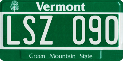 VT license plate LSZ090