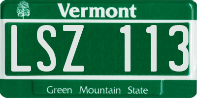 VT license plate LSZ113
