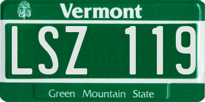 VT license plate LSZ119