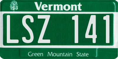 VT license plate LSZ141