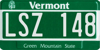 VT license plate LSZ148