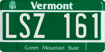 VT license plate LSZ161