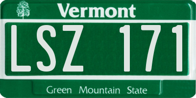 VT license plate LSZ171