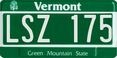 VT license plate LSZ175