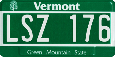VT license plate LSZ176