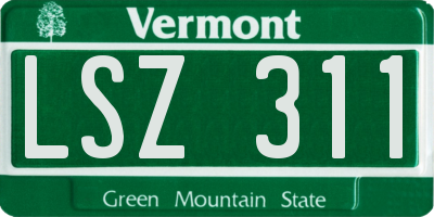 VT license plate LSZ311