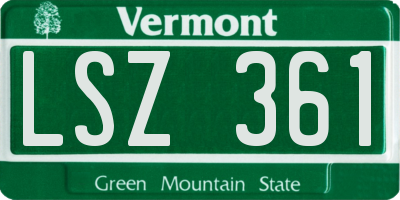 VT license plate LSZ361