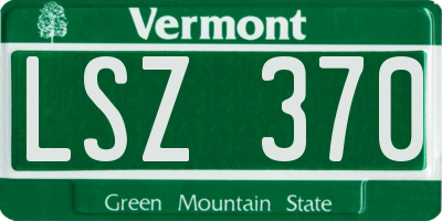 VT license plate LSZ370