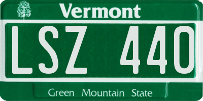 VT license plate LSZ440