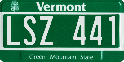 VT license plate LSZ441