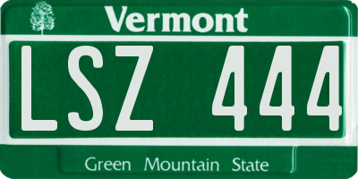 VT license plate LSZ444