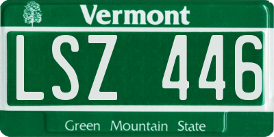 VT license plate LSZ446