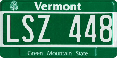 VT license plate LSZ448