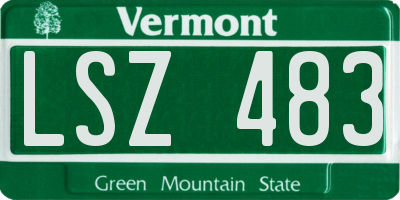 VT license plate LSZ483
