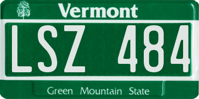 VT license plate LSZ484