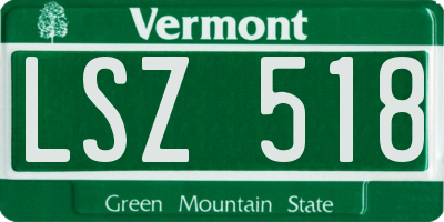 VT license plate LSZ518