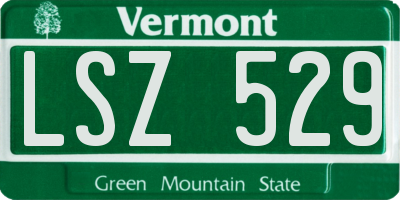 VT license plate LSZ529