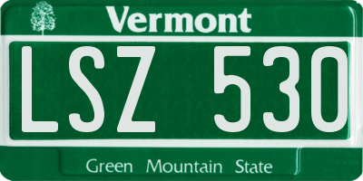 VT license plate LSZ530
