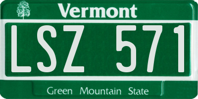 VT license plate LSZ571