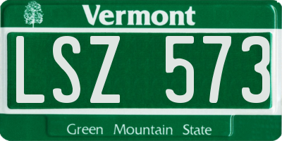 VT license plate LSZ573